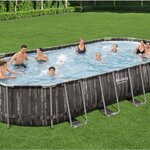 Kit voor bovengronds zwermbad | 7.32 x 3.66 meter Bestway, Power Steel